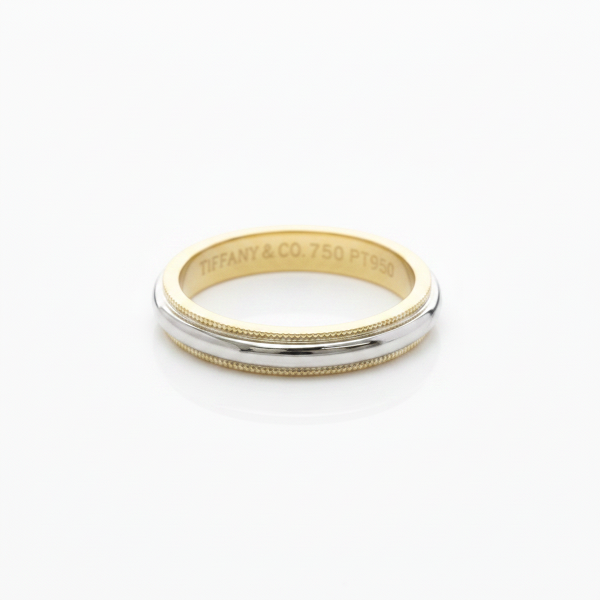 Tiffany Milgrain · Platinum & 18K Gold