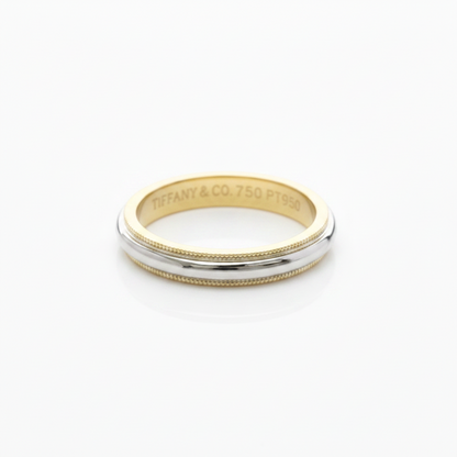 Tiffany Milgrain · Platinum & 18K Gold