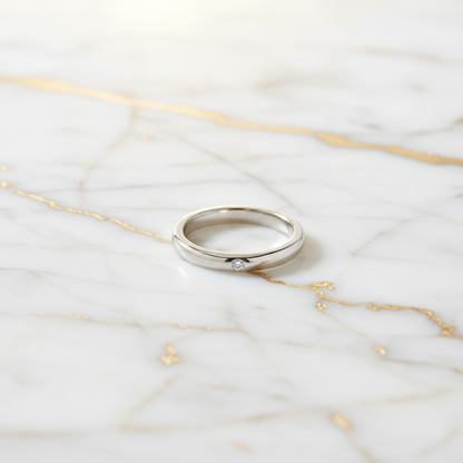 Tiffany Stacking Band · Platinum · Diamond