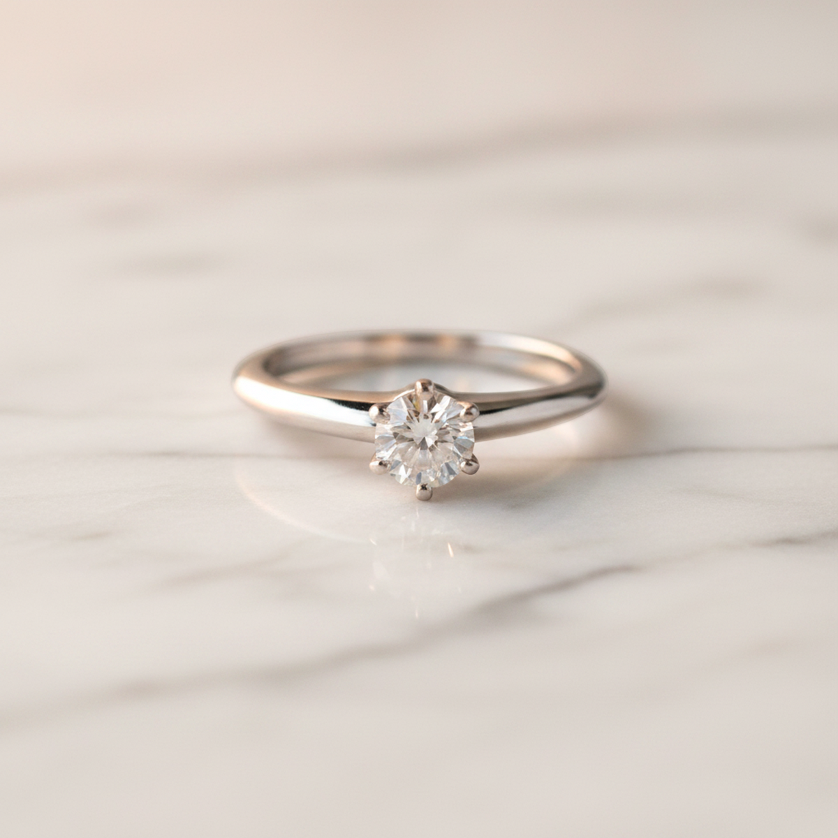 Tiffany Solitaire Diamond · 0.33ct · Platinum