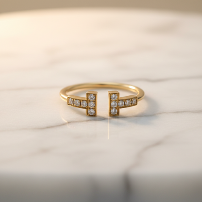 Tiffany T Wire · Rose Gold · Diamond