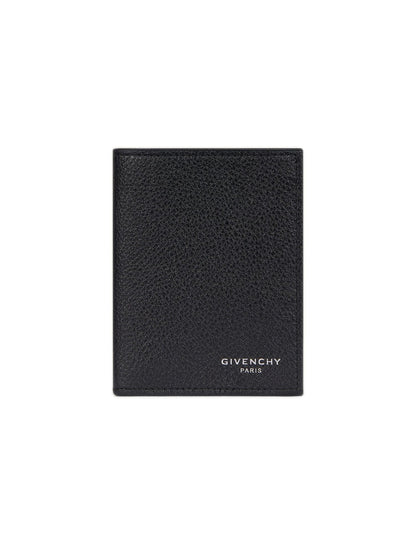 GIVENCHY Luxury Grained Leather Card Holder - Mini
