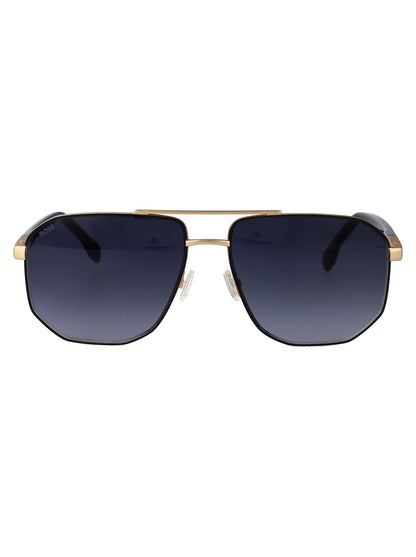 HUGO BOSS Men's Matte Steel Sunglasses