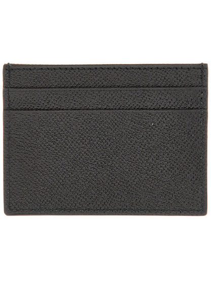 DOLCE & GABBANA Mini Calfskin Card Holder with Four Slots