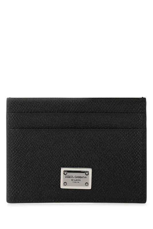 DOLCE & GABBANA Mini Calfskin Card Holder with Four Slots