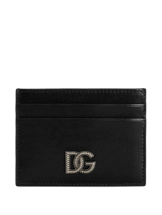 DOLCE & GABBANA Mini Leather Card Holder - Classic Elegance