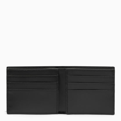 Dolce&Gabbana Black Leather Bi Fold Wallet With Logo