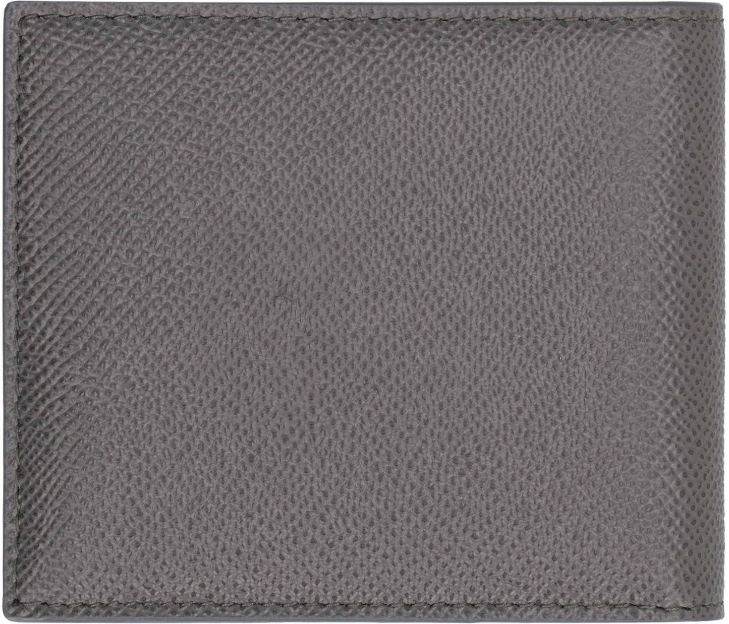 DOLCE & GABBANA Leather Flap-Over Wallet - Compact Size