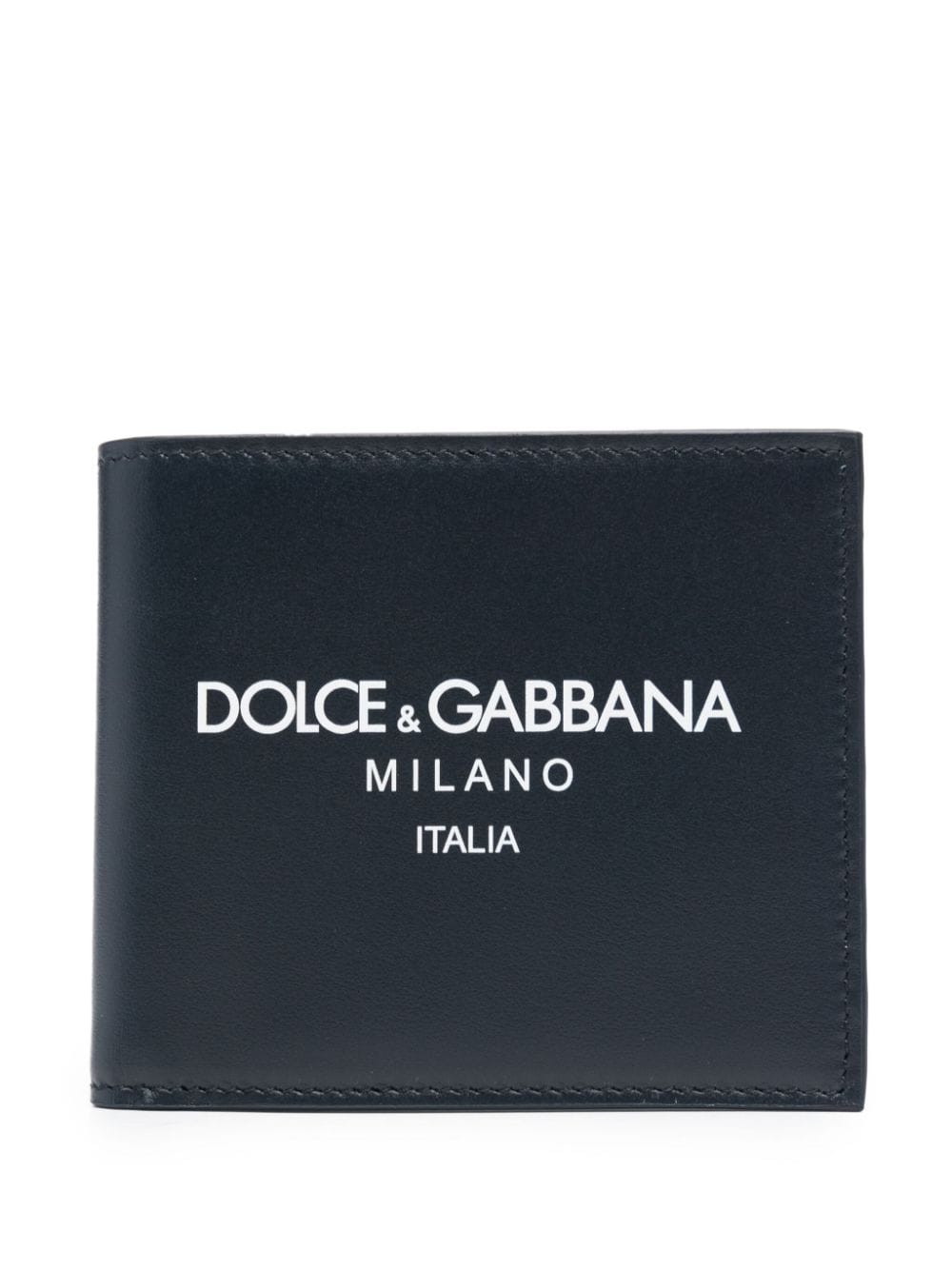 DOLCE & GABBANA Leather Mini Flap-Over Wallet