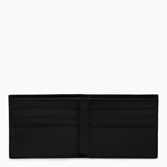 Dolce&Gabbana Black Leather Bi Fold Wallet With Logo