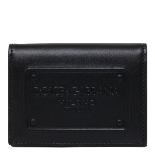 DOLCE & GABBANA Mini Premium 100% Leather Wallet for Men