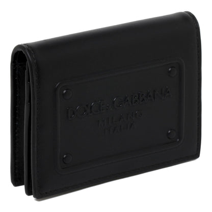 DOLCE & GABBANA Mini Premium 100% Leather Wallet for Men