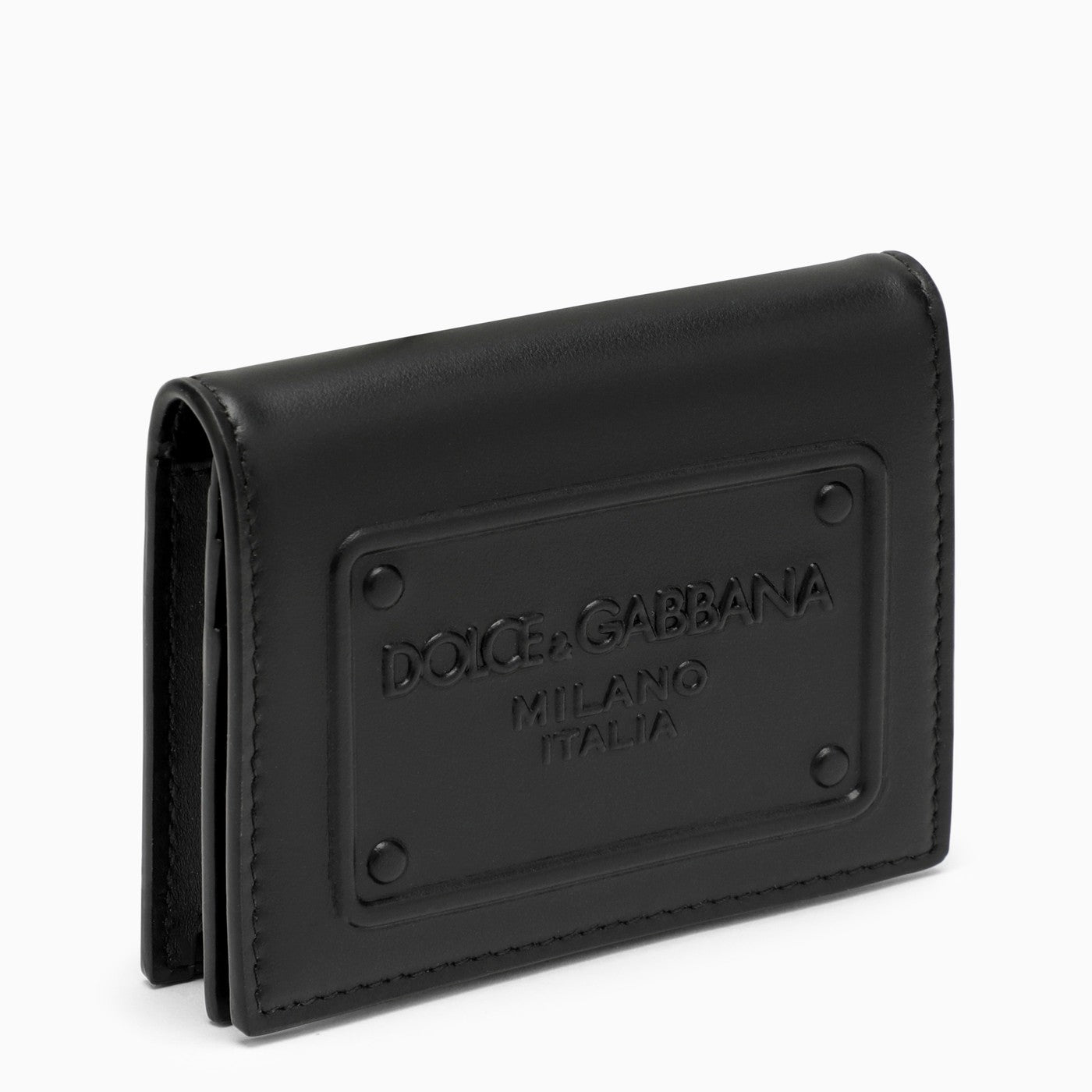 Dolce&Gabbana Black Leather Wallet With Logo