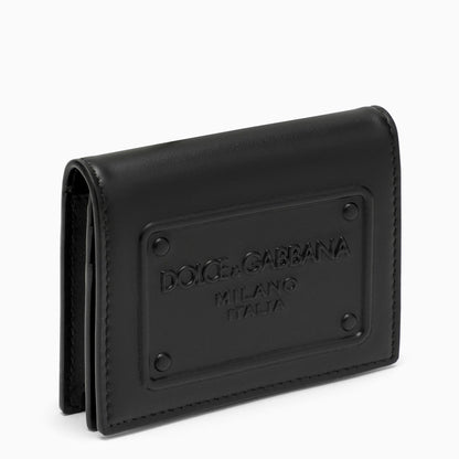 Dolce&Gabbana Black Leather Wallet With Logo