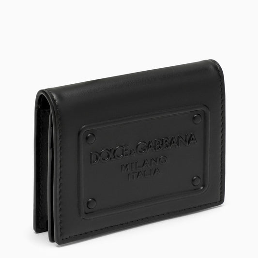 Dolce&Gabbana Black Leather Wallet With Logo