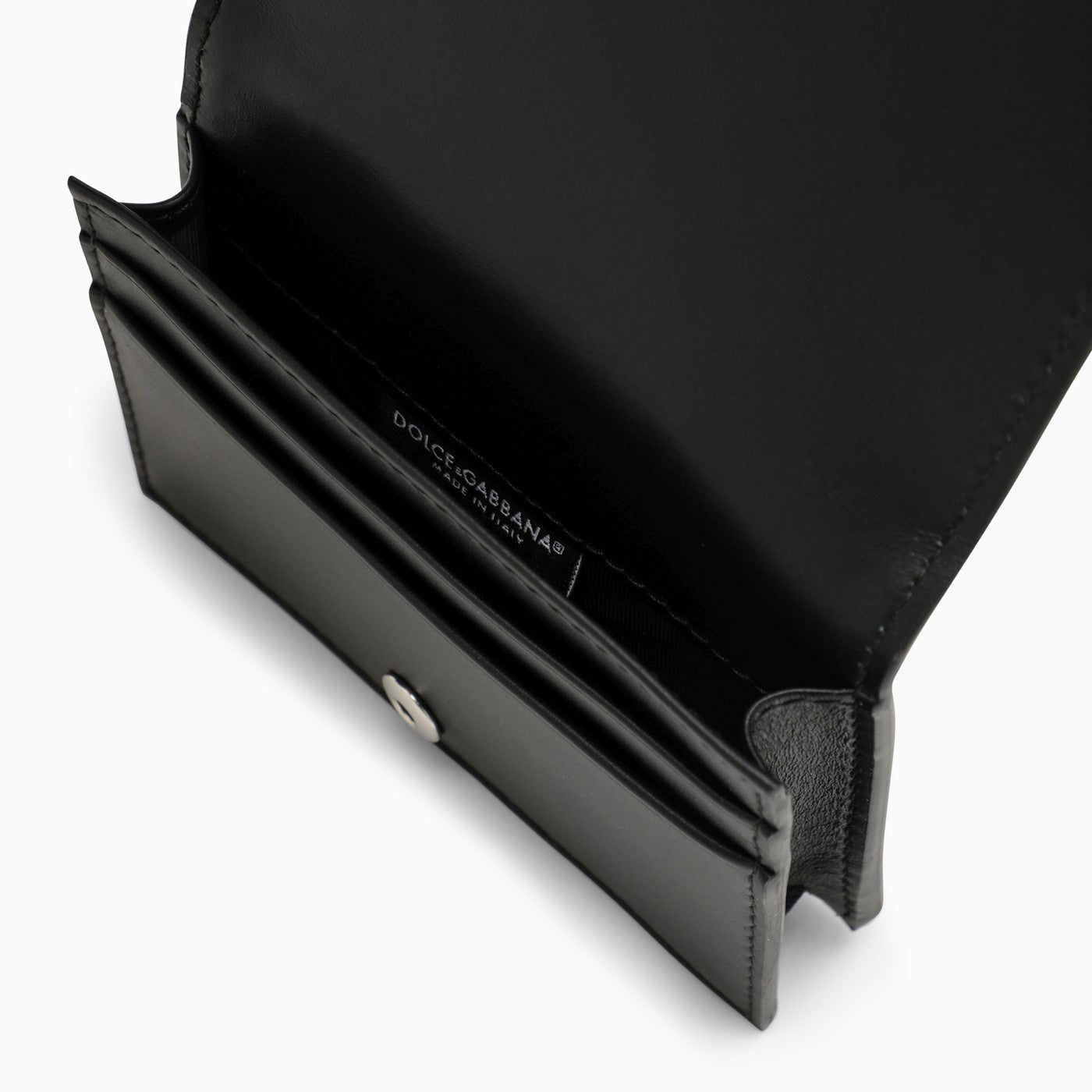 Dolce&Gabbana Black Leather Wallet With Logo