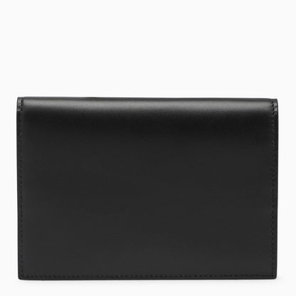 Dolce&Gabbana Black Leather Passport Holder With Logoed Plaque