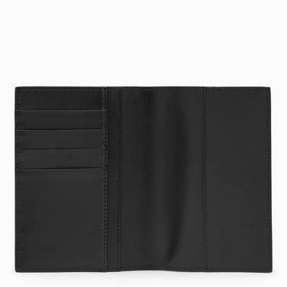 Dolce&Gabbana Black Calfskin Passport Holder With Logo