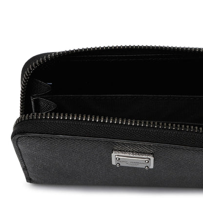 DOLCE & GABBANA Premium Vitello Leather Mini Wallet for Men