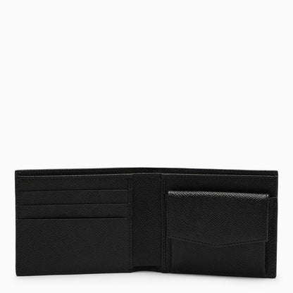 Dolce & Gabbana Black Leather Bi Fold Wallet