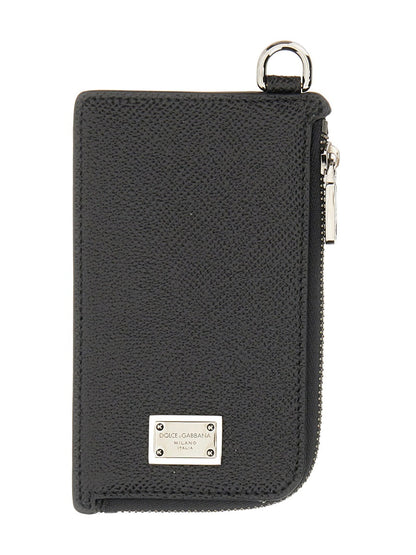DOLCE & GABBANA Mini Logo Plaque Card Holder