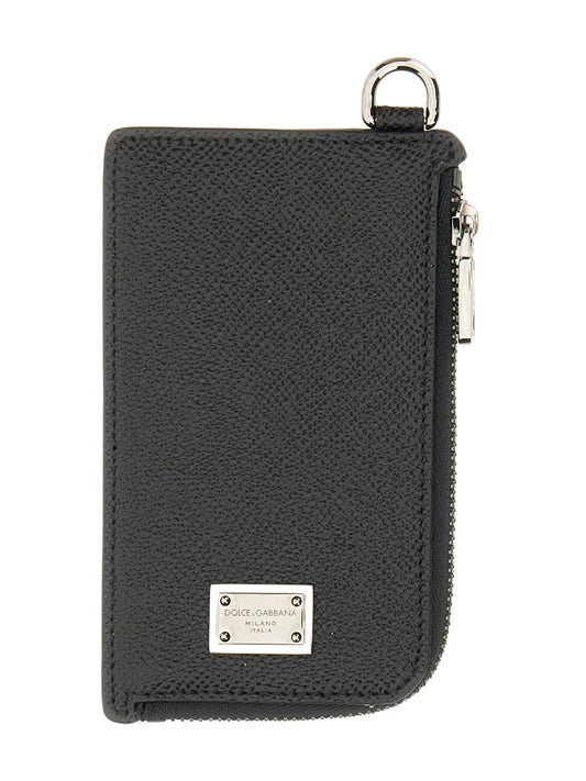 DOLCE & GABBANA Mini Logo Plaque Card Holder