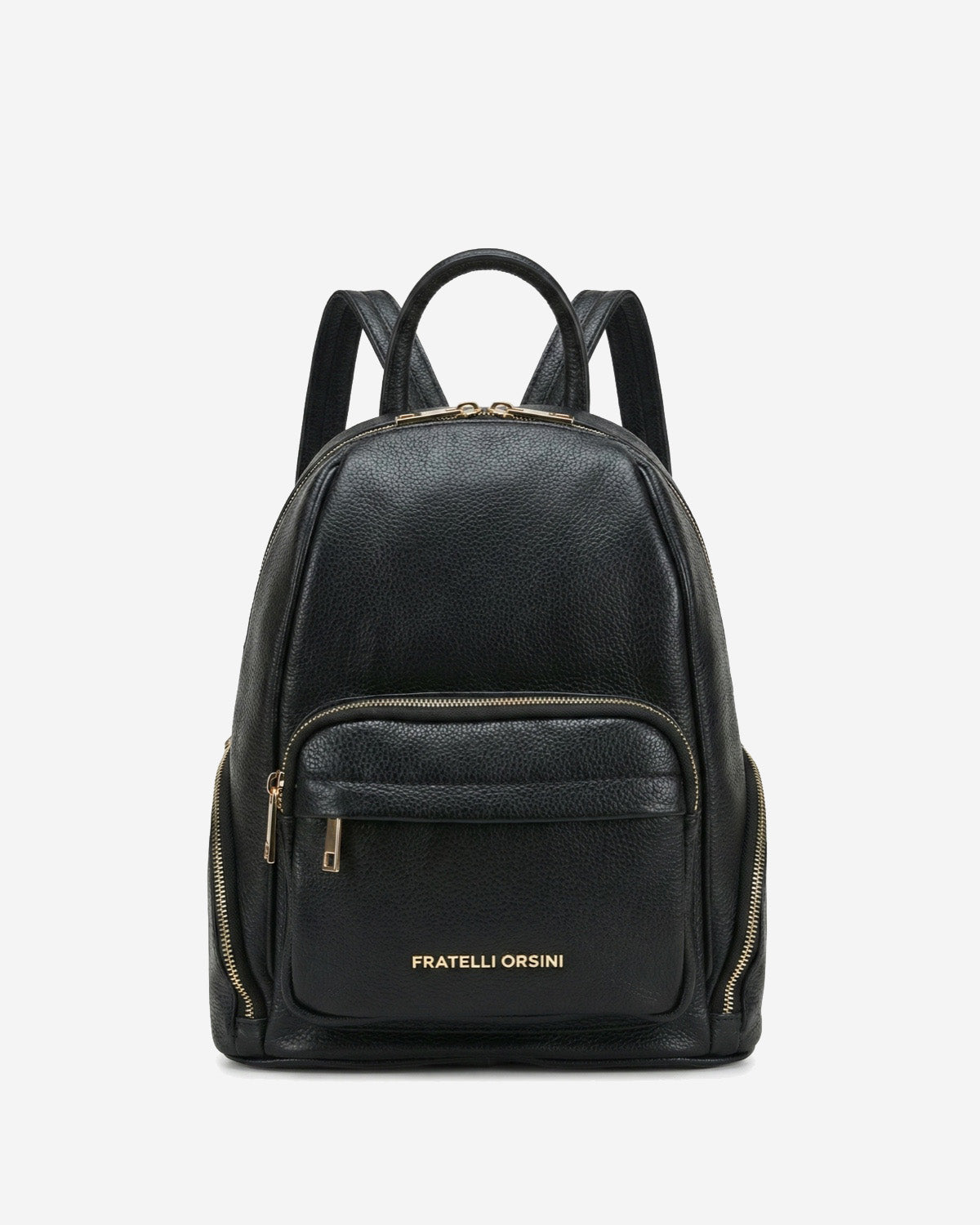 Martina (black) - Italian calf leather women's backpack — photo 2 of 7