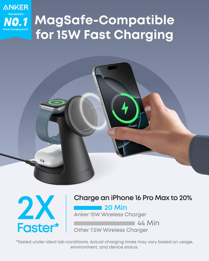 Anker MagGo Wireless Charging Station (3-in-1, Dock Stand) — photo 8 of 10