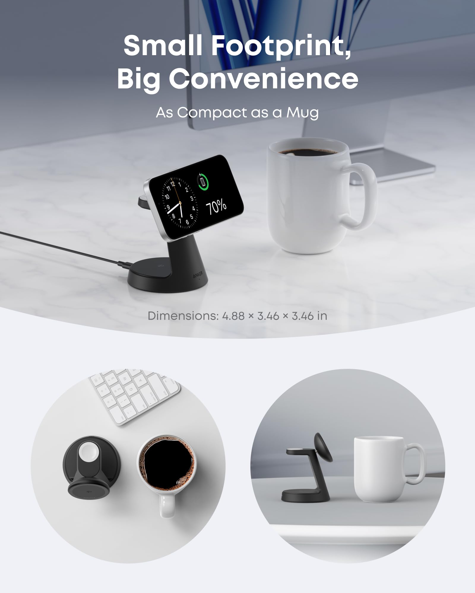 Anker MagGo Wireless Charging Station (3-in-1, Dock Stand) — photo 9 of 10