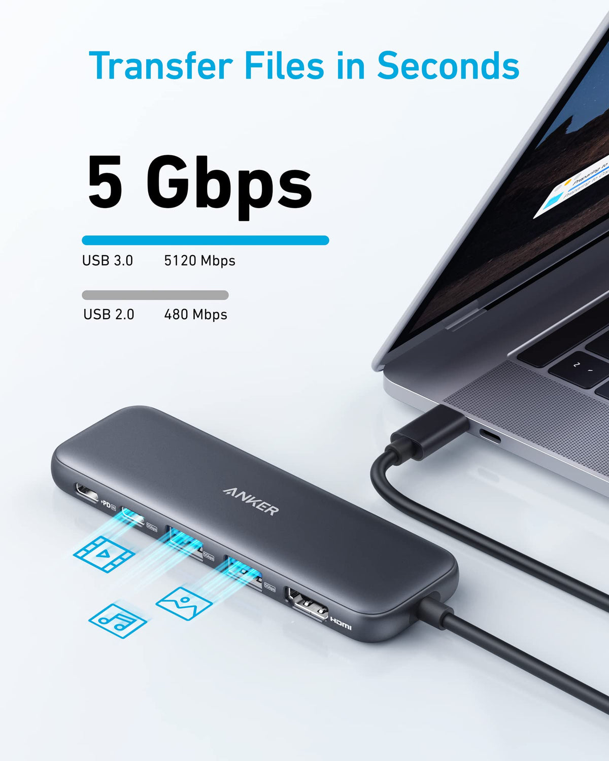 Anker <b>332</b> USB-C Hub (5-in-1) — photo 4 of 6