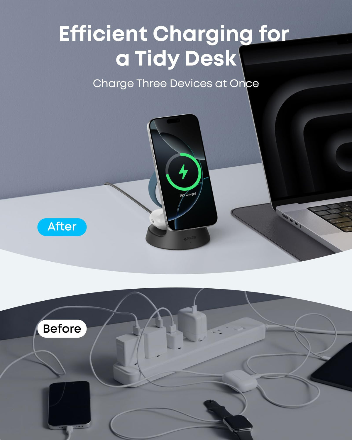 Anker MagGo Wireless Charging Station (3-in-1, Dock Stand) — photo 10 of 10