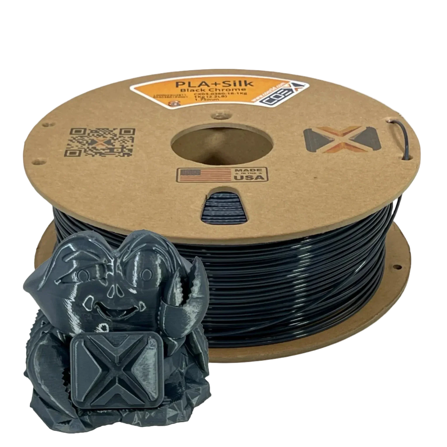 Black Chrome PLA+Silk