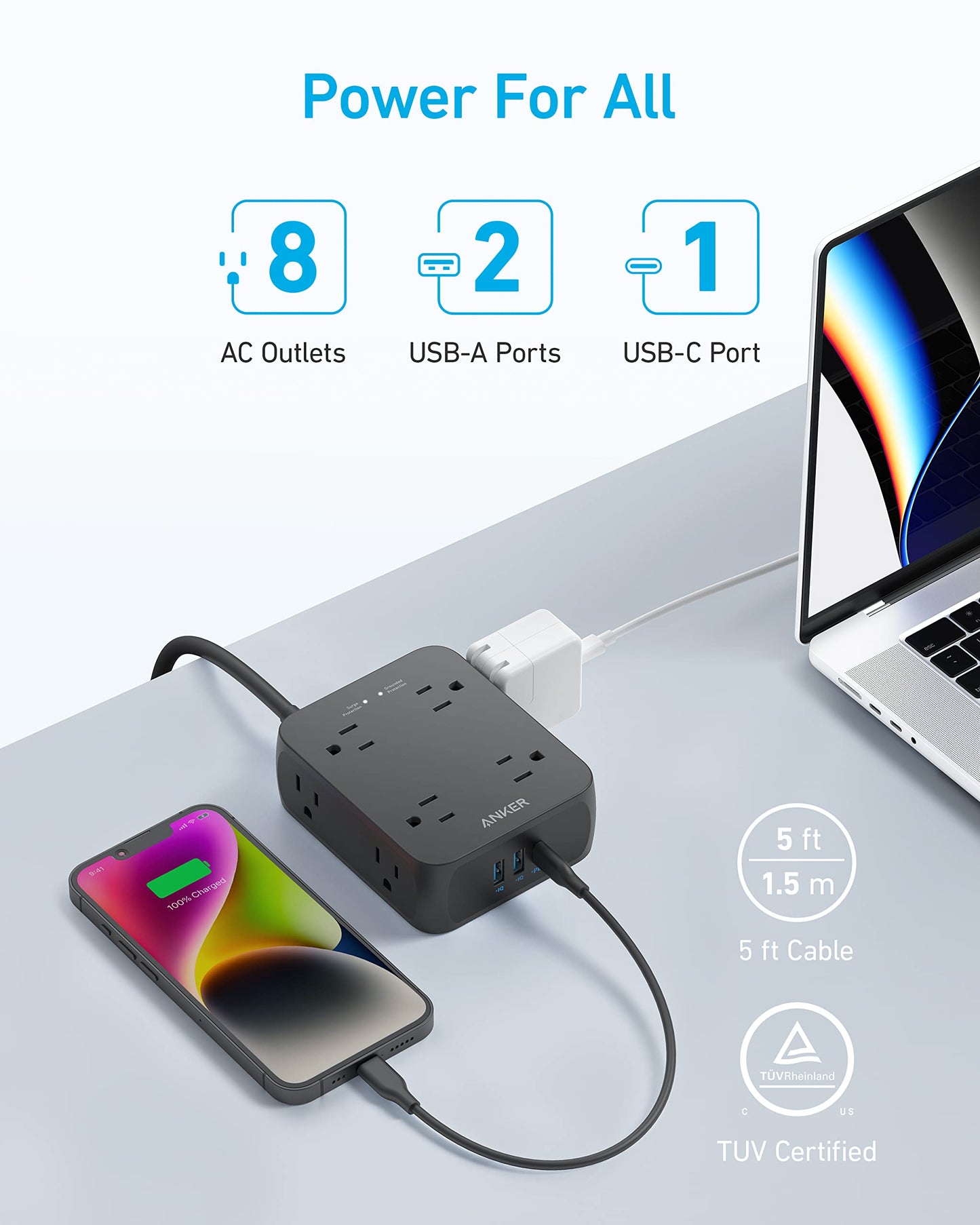 Anker <b>341</b> USB Power Strip — photo 9 of 10
