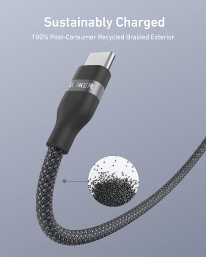 Anker USB-A to USB-C Cable (3 ft / 6 ft, Upcycled-Braided) — photo 4 of 10
