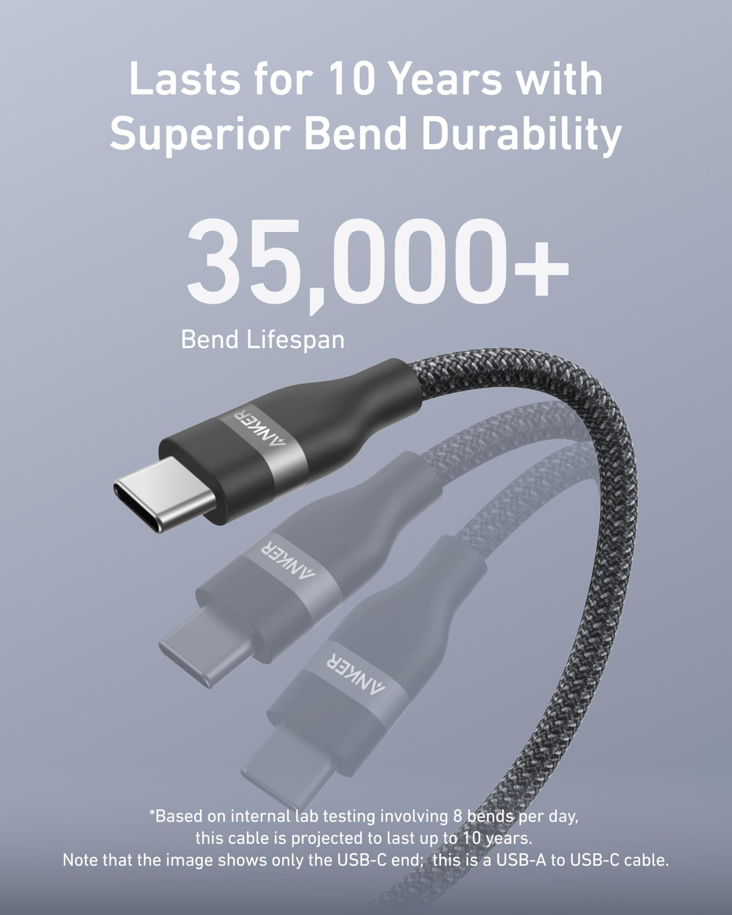 Anker USB-A to USB-C Cable (3 ft / 6 ft, Upcycled-Braided) — photo 10 of 10