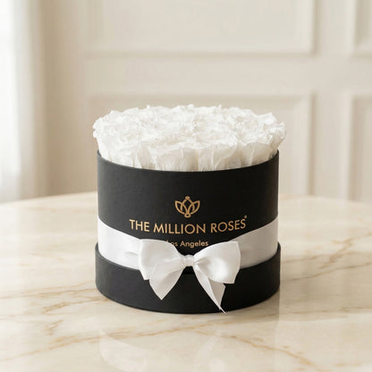 Classic Black Box | White Roses