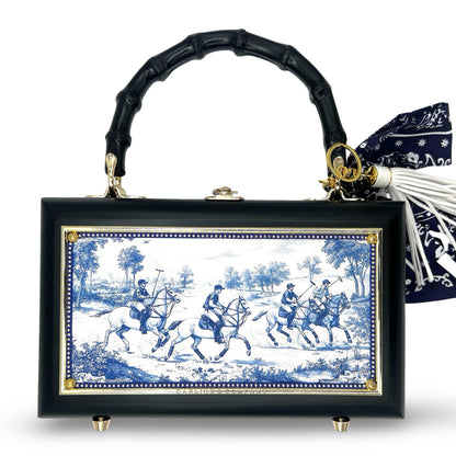 Blue Polo Toile Bag