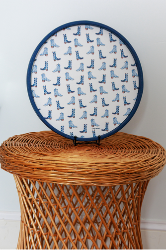 Navy Gallery Art Tray