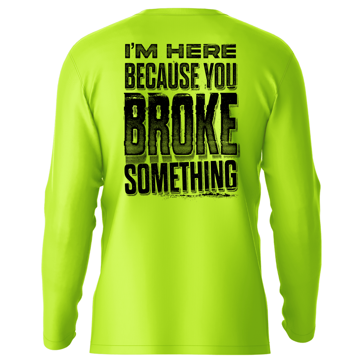 Broke Something - Hi-Visibility UPF 50 Long Sleeve Sun Shirt — photo 1 of 3