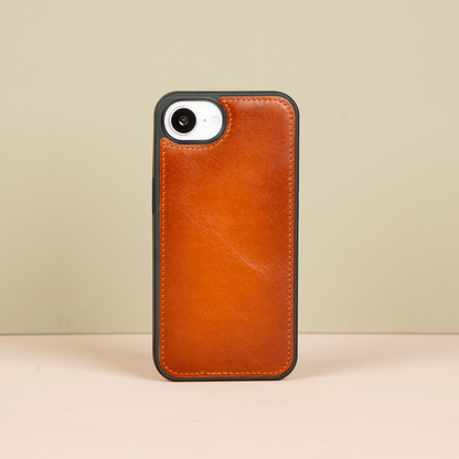 iPhone 16e Leather Wallet Case - Golden Brown - Brooklyn