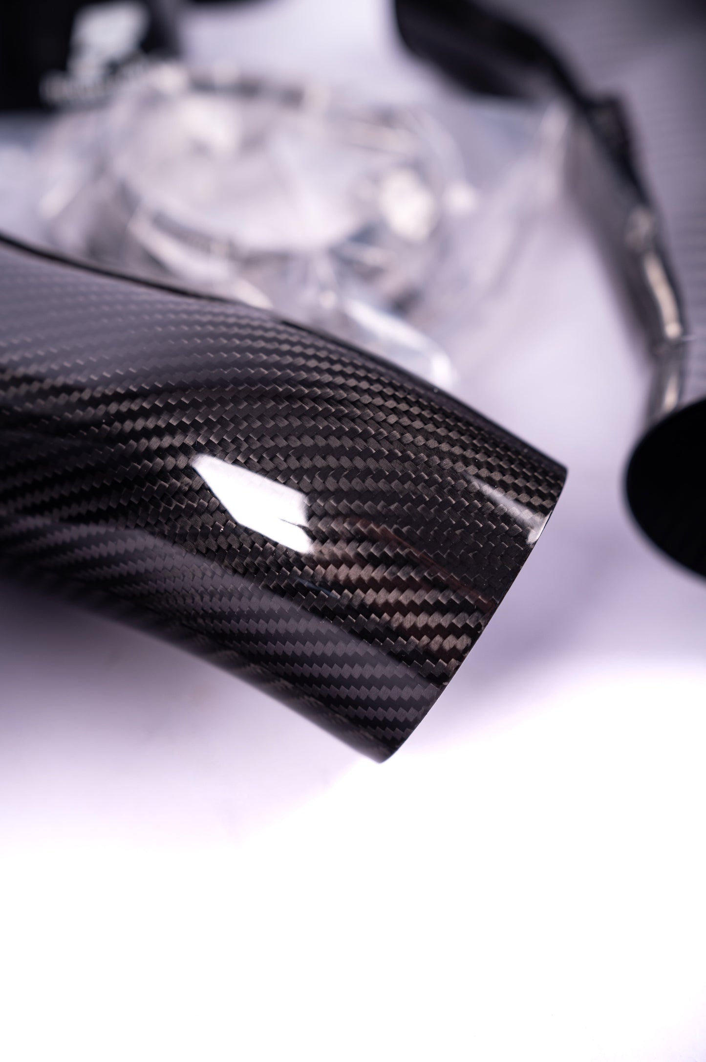 RENNELEMENT G90/G99 M5 3.5” Dry Carbon Fiber Front Mount Intake System