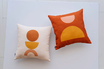 Mod Geometric Linen Pillow, College Student Gift, Mother's Day Gift, Christmas Gift