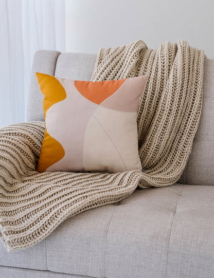 Mod Abstract Linen Pillow, College Student Gift, Mother's Day Gift, Christmas Gift