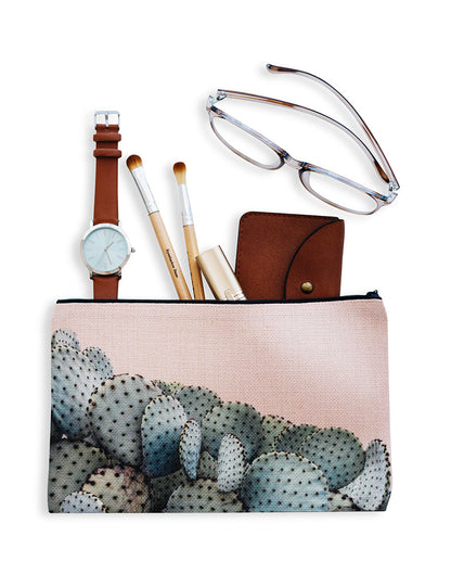 Prickly Pear Cosmetic Pouch, College Student Gift , Mother's Day Gift, Christmas Gift