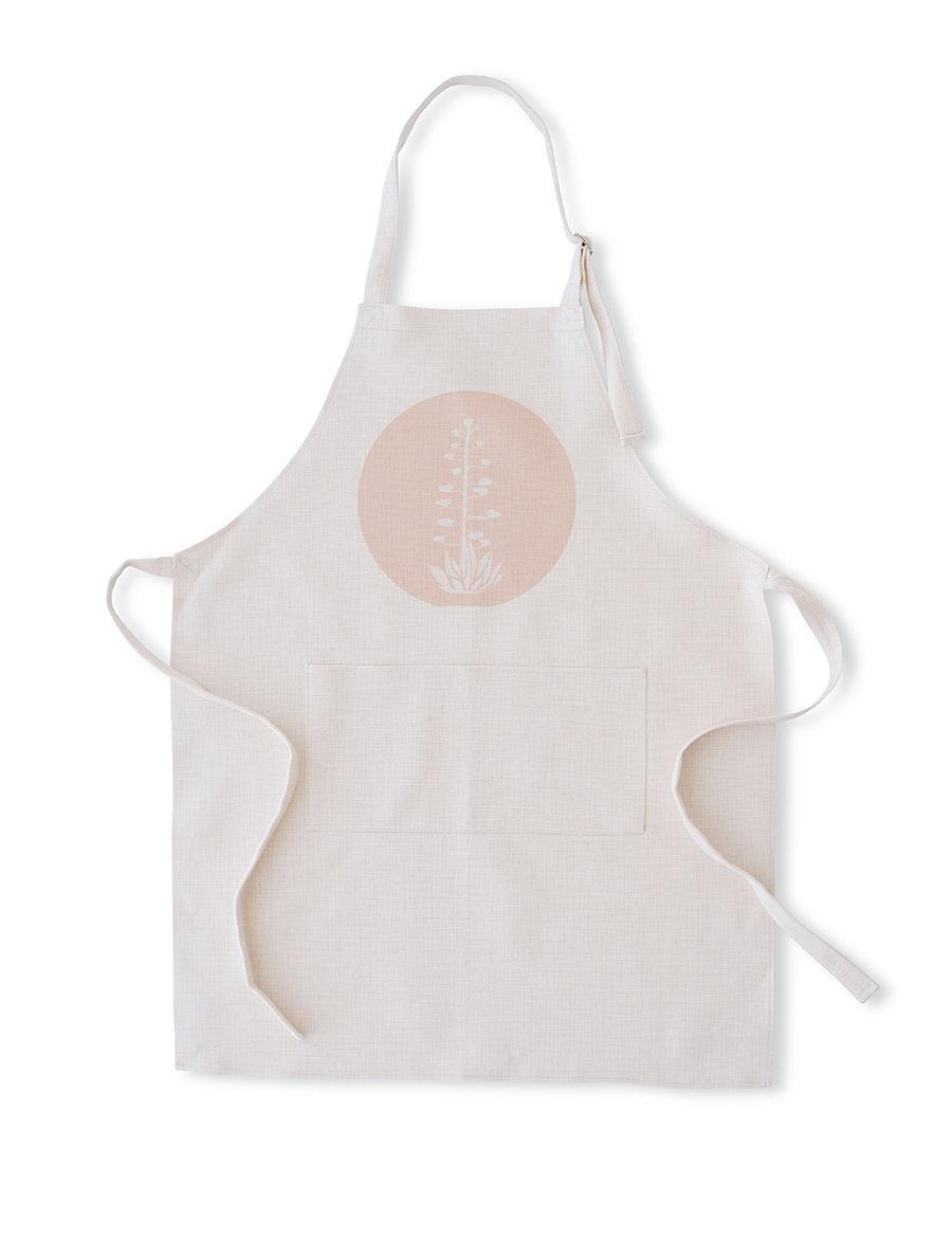 Agave Bloom Pink Apron, College Student Gift, Christmas Gift, Mother's Day Gift