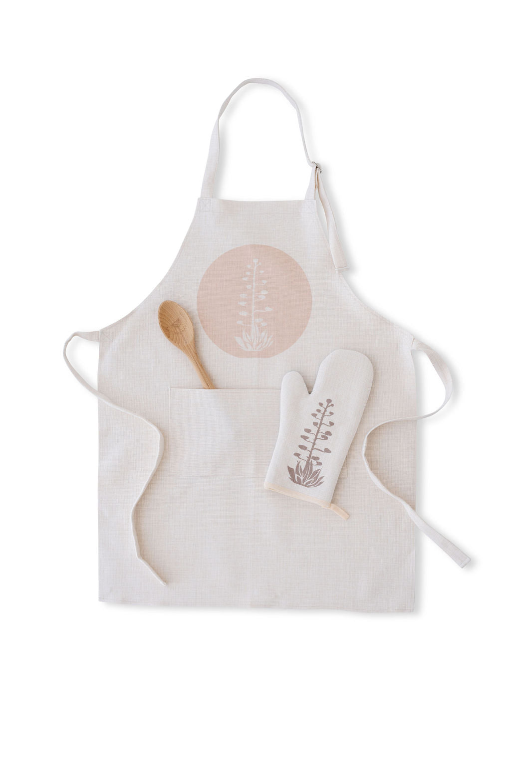 Agave Bloom Pink Apron, College Student Gift, Christmas Gift, Mother's Day Gift