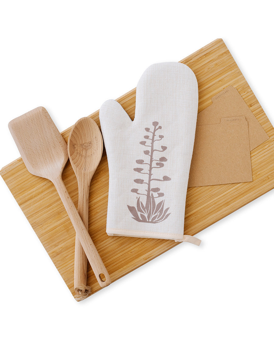 Brown Agave Bloom Oven Mitt, College Student Gift, Mother's Day Gift, Christmas Gift