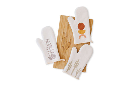 Brown Agave Bloom Oven Mitt, College Student Gift, Mother's Day Gift, Christmas Gift