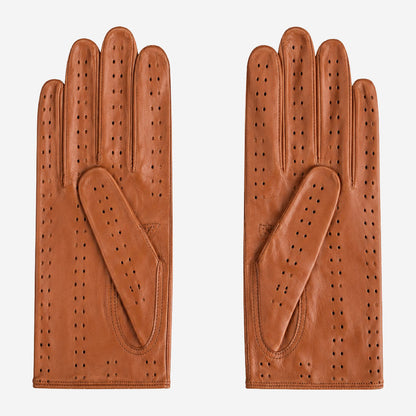 CD4010 (cognac) - Women's Italian Leather Driving Gloves — photo 2 of 10