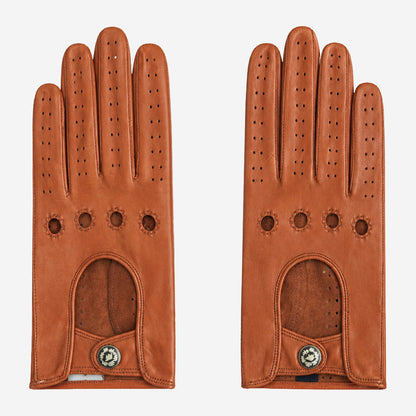 CD4010 (cognac) - Women's Italian Leather Driving Gloves — photo 1 of 10